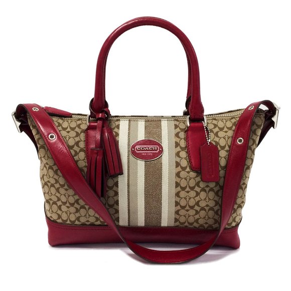 COACH 21154 Red Legacy Molly Satchel - Picture 1 of 11